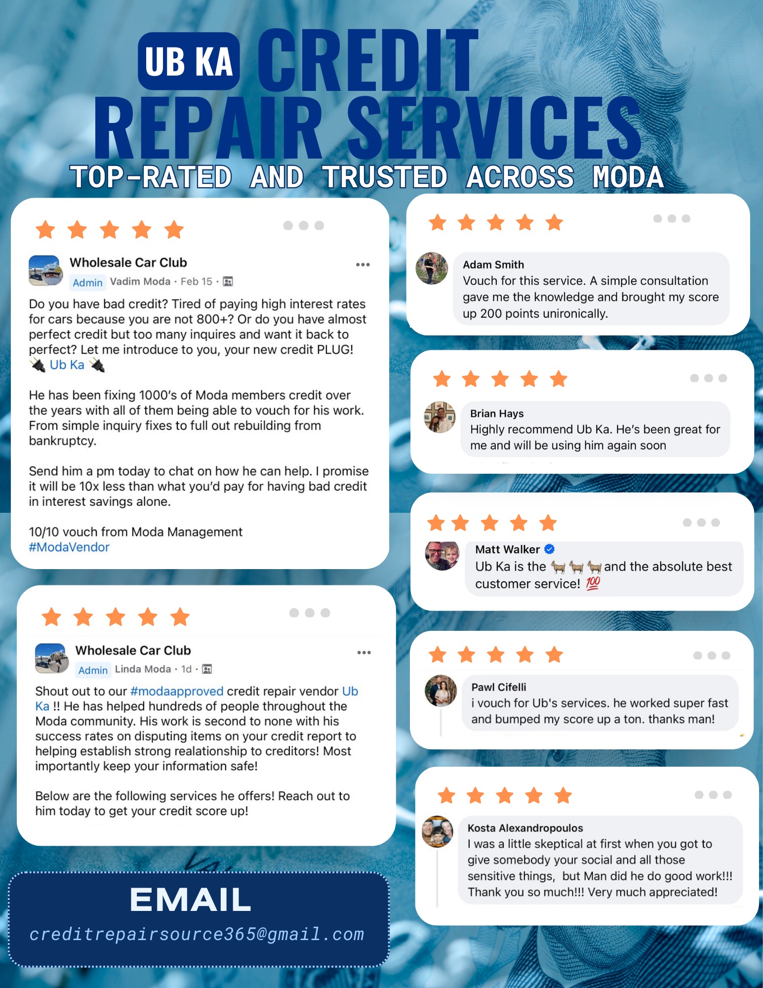 Ub Ka Credit Repair Services - Top Rated and Trusted Across Moda - community reviews flyer